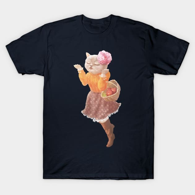 Singing Cat T-Shirt by zkozkohi